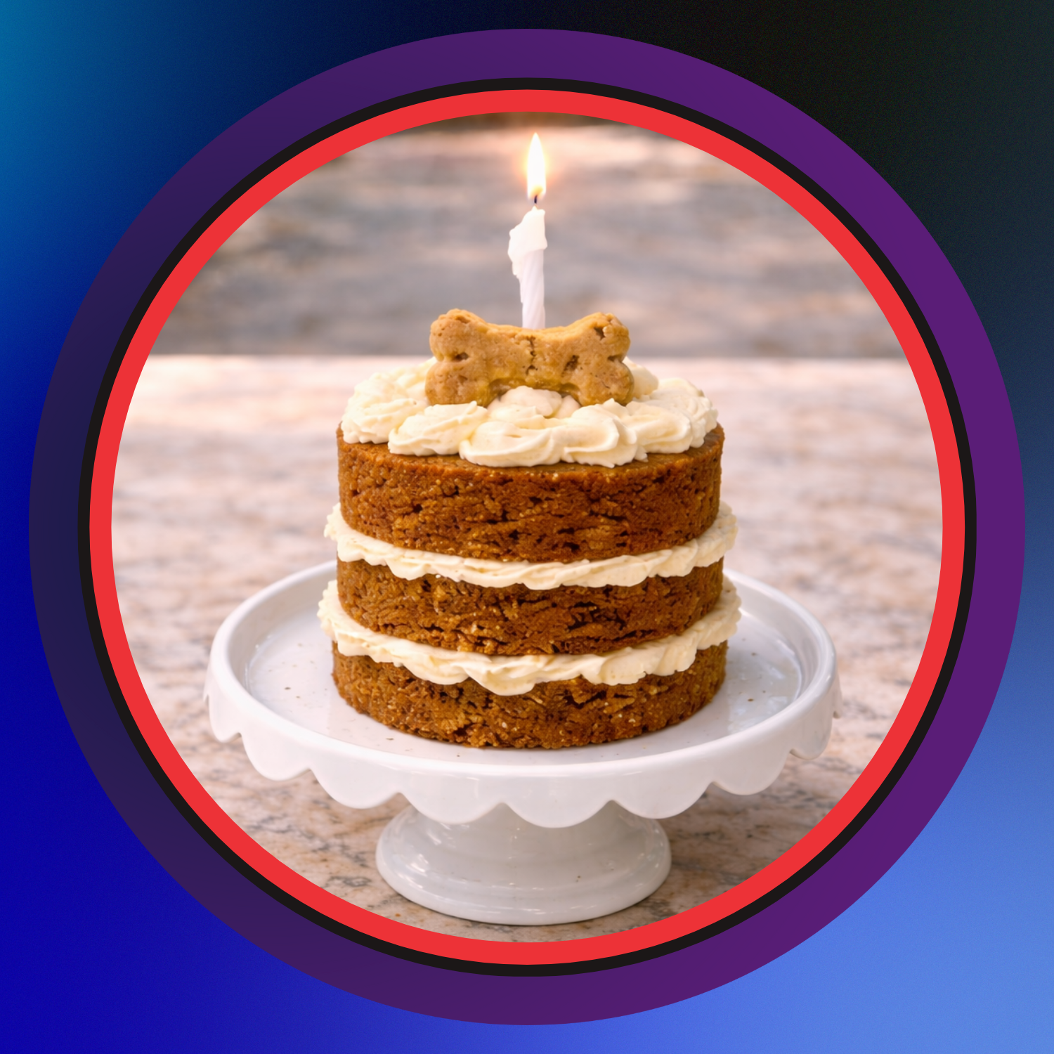 Yze Dogs Mini Celebration Cake (1–2 Dogs)